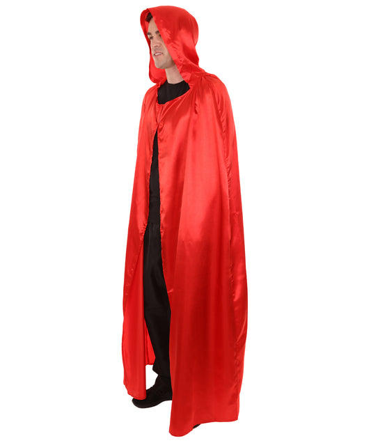 大人向け男性用 JCO-210_7 フードつきケープ レッド ハロウィン コスチューム