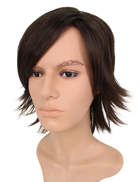 メンズウィッグ | 簡単にボリュームアップ | 薄毛対策 に最適 | 耐熱商品 | ウィッグネット付き WM-034