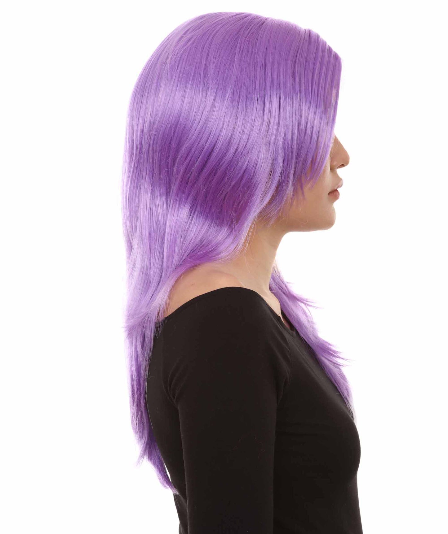 Wigs2you ハロウィンパーティープレミアム H-940 3レイヤーのパーティーガールウィッグ ライラック色