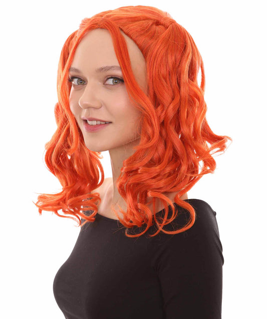 Wigs2you ハロウィンパーティー プレミアム レディース H-734 ドリー ピグテールウィッグ オレンジ色