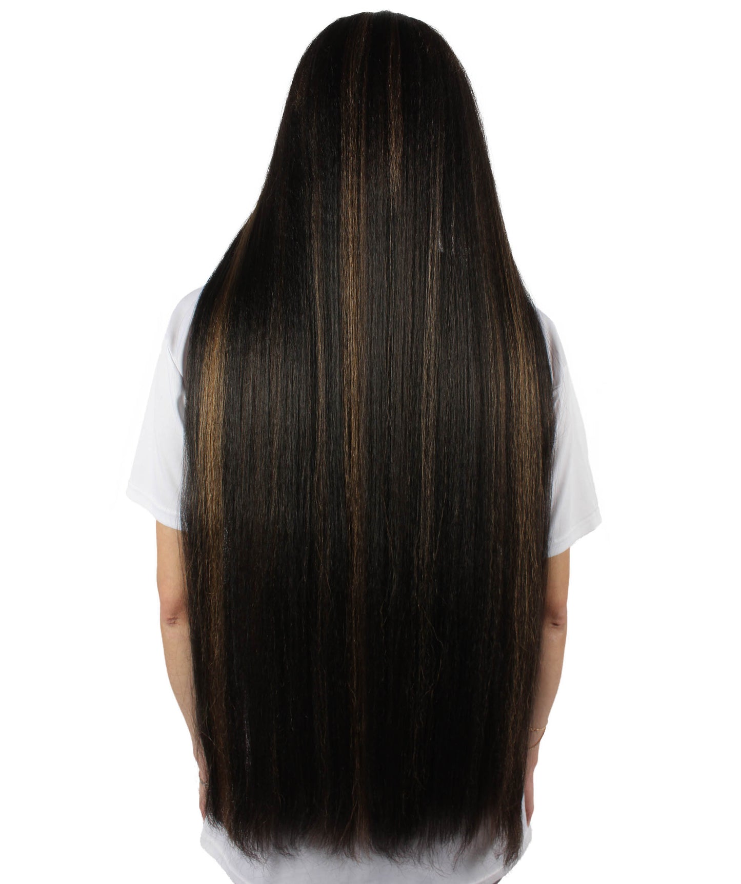 女性 36インチ 超長いウィッグ オーバーンブロンド H-5379_23 バングなし コスプレ衣装の髪ウィッグ