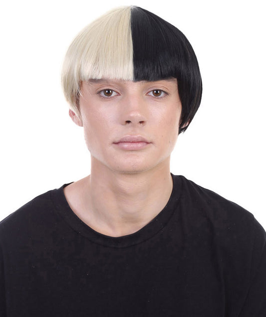 Wigs2you ハロウィン パーティー プレミアム メンズ H-609 SIA ウィッグ 男性 ブラック ブロンド