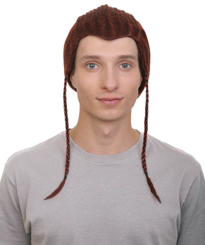 Wigs2you H-5655 大人用男性用ヒューマノイド戦士編み込みダークオーバーンウィッグ