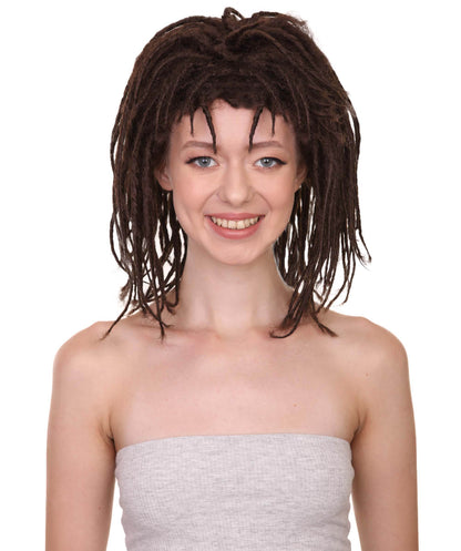 Wigs2youハロウィンパーティープレミアムレディースH-1959 着けやすい 非常に快適 デラックスブラウンドレッドロックウィッグ
