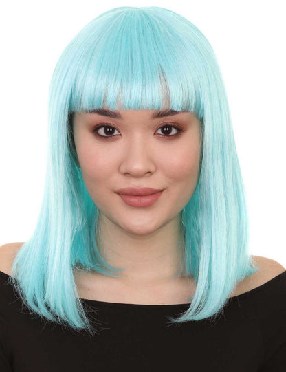 Wigs2you ハロウィンパーティープレミアム レディース H-661 ライトブルー ボブウィッグ