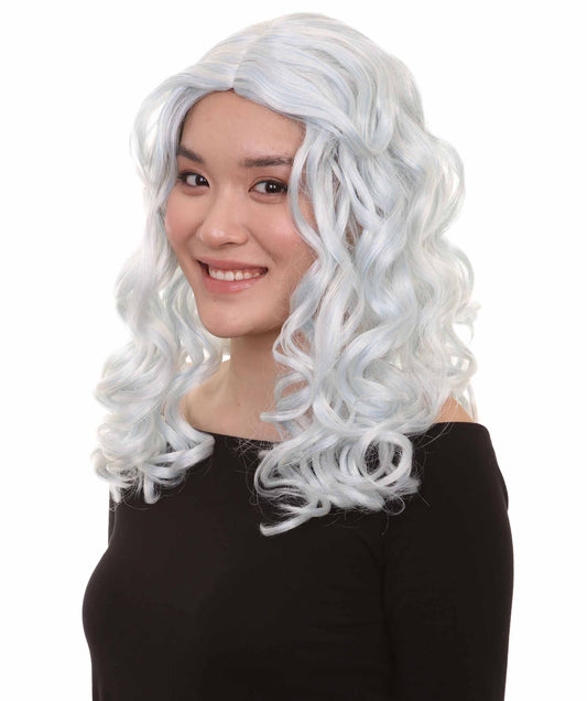 Wigs2you ハロウィンパーティー プレミアム レディース H-1100 とても着け心地の良いアリスウィッグ 鏡の国のアリス スカイブルー色