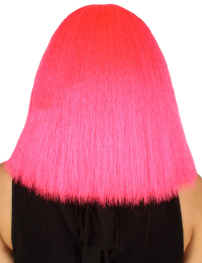 Wigs2you ハロウィンパーティープレミアムレディース H-1527 美しいルックを手に入れよう！ポップスターネオンピンクウィッグ