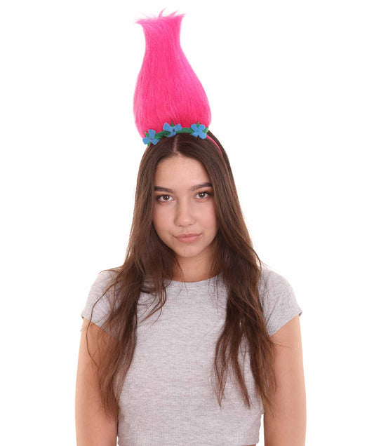 Wigs2you ハロウィンパーティ プレミアムレディース H-2047 着用しやすく とても快適 トロールポピー ヘッドバンドピンクウィッグ あなたの美しさを引き立てる