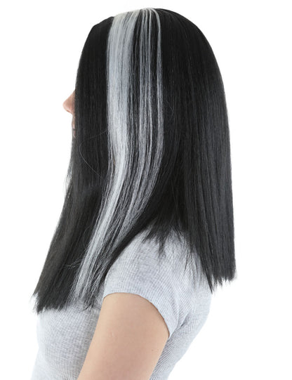 Wigs2you ハロウィンとパーティープレミアムレディース H-498 ブラック・ホワイト ミディアム ヴァンパイアウィッグ