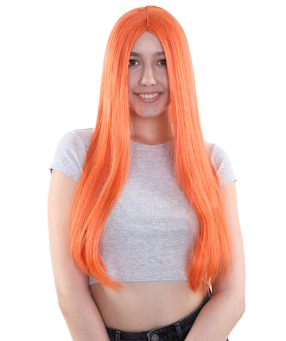 Wigs2you ハロウィンパーティープレミアム H-852 悪の花嫁 II 女性ウィッグ オレンジ色