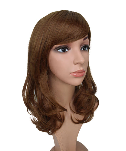 エアリーカールが可愛い！ふわふわヘアで柔らかな女の子に  耐熱です ウィッグネット付き W-537