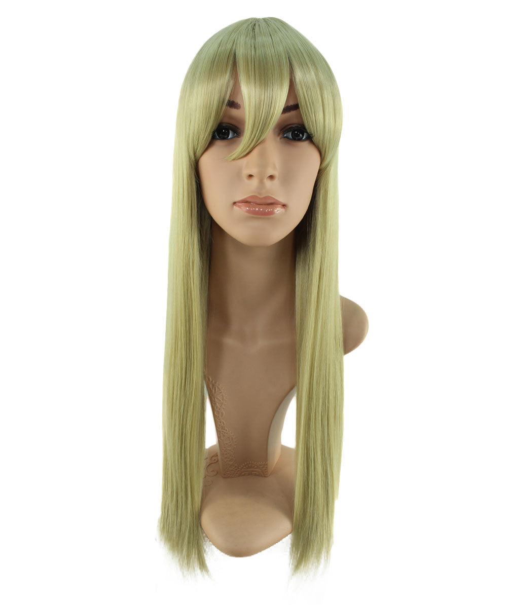 レディースファッション C-016 ロングストレート C-シアン コスプレ ヒートスタイルウィッグ