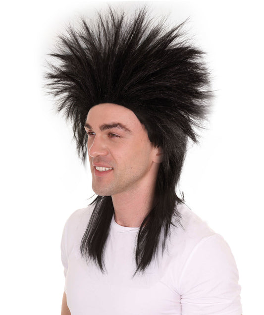 Wigs2you ハロウィン パーティー プレミアム メンズ H-600 レイブ ウィッグ ブラック