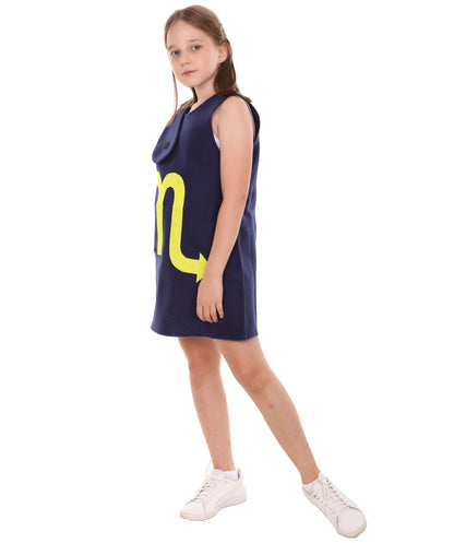 ティーンズ ガール 12 JCO-253(Kids) 蠍座の星座 パーティー トロール ドレス コスチューム ブルー ハロウィン