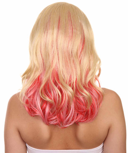 ハロウィンパーティープレミアムレディ H-5431 ミディアムレングス ハロウィンアニメーションスパイダーオブゴーストウィッグ マルチカラー