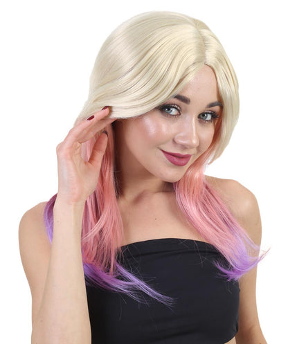 Women's Party Girl 大人用ウィッグ コレクション | パーティーの準備ができたファンシー コスプレ ハロウィン ウィッグ | プレミアム通気性キャップレスキャップ H-403
