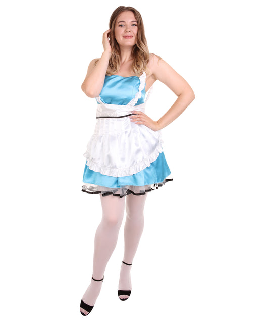 大人用女性 JCO-329_19 セクシーなフレンチメイド制服 アクアブルー コスプレ コスチューム