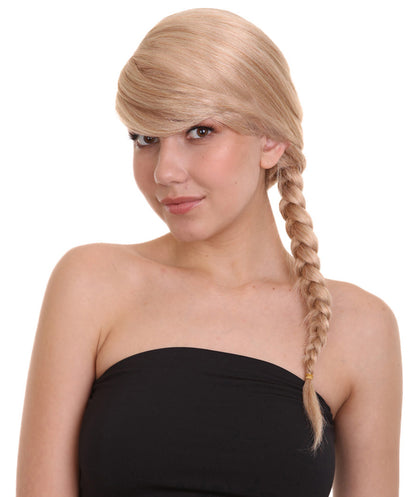 Wigs2you ハロウィン パーティー プレミアム レディース H-1179 快適なフィット感のゴールデン ブロンド編み込みウィッグ