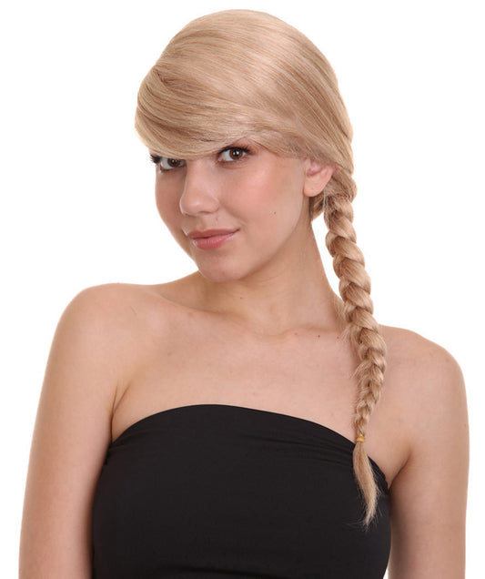 Wigs2you ハロウィン パーティー プレミアム レディース H-1179 快適なフィット感のゴールデン ブロンド編み込みウィッグ