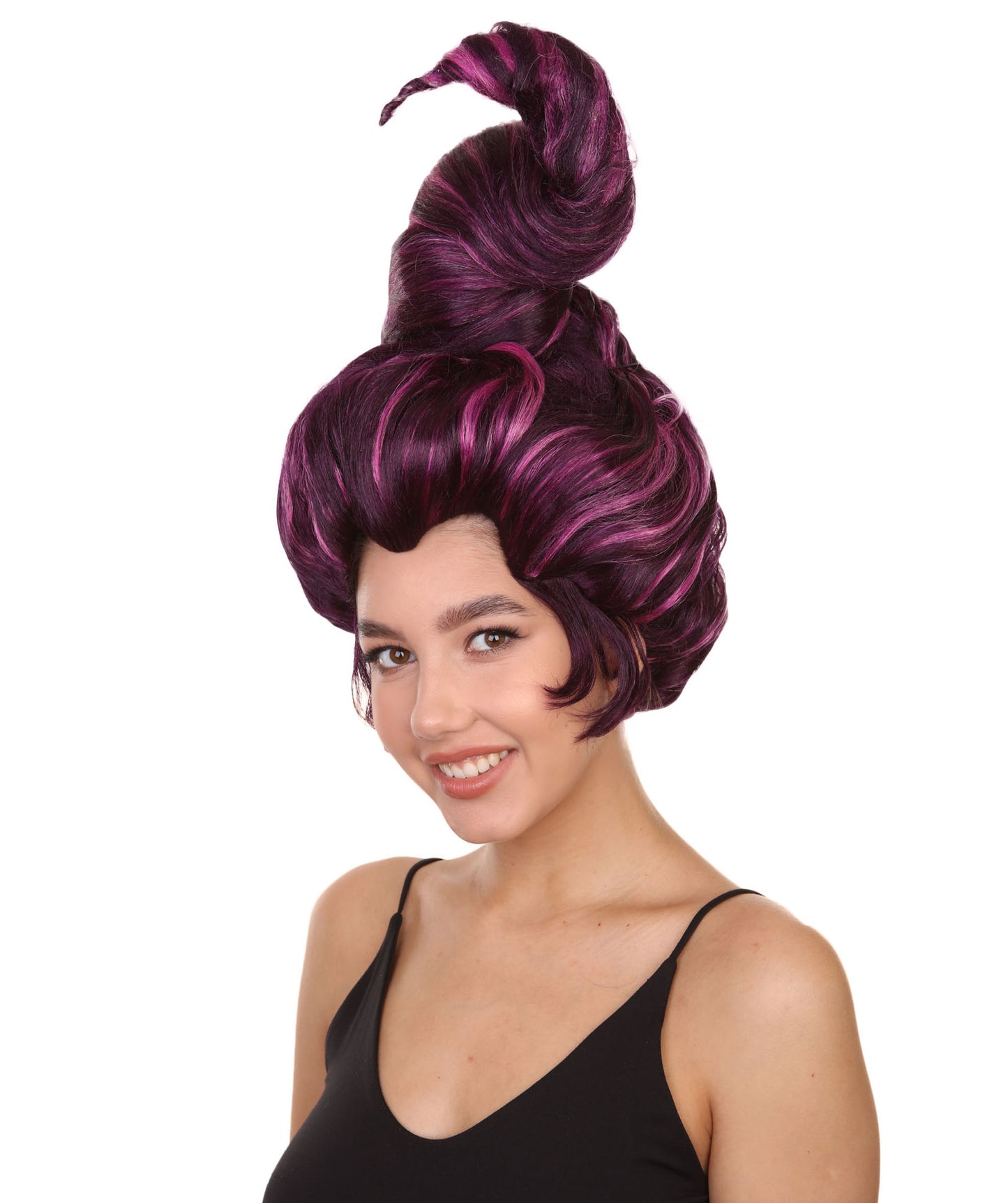 プレミアムハロウィンパーティーレディ H-5471 サンダーソンウィッチシスターウィッグ 紫