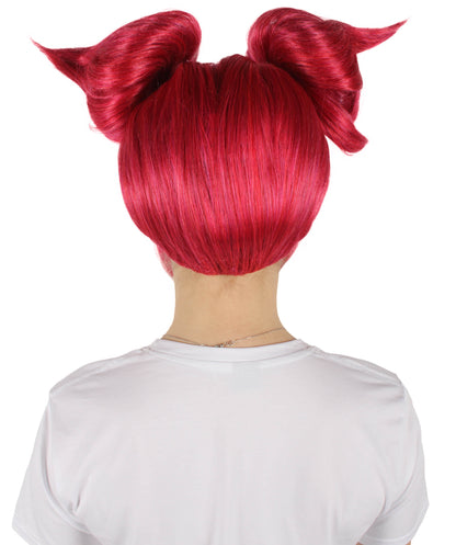 Wigs2you レンガ色ツイストポニーテールウィッグ H-6448 コスプレ＆ハロウィンコスチュームウィッグ I プレミアム合成繊維 通気性キャップ付き