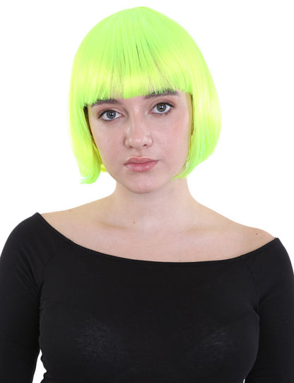 Wigs2you ハロウィンとパーティープレミアムレディース H-503 クラシックフラッパー ネオングリーン