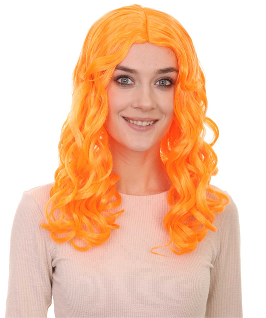 Wigs2you ハロウィンパーティー プレミアム レディース H-1082 アリスウィッグ 鏡の国のアリス パンプキン オレンジ色