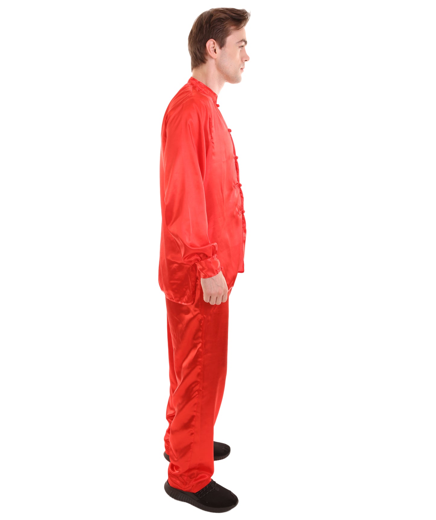 大人用メンズ JCO-269_15 中国の伝統的なカンフー レッドサテン 制服 コスプレ衣装