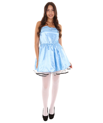 女性用 JCO-342_2 50s プロムドレス コスプレ ミディアムブルー コスチューム