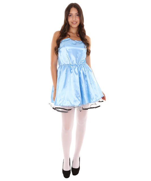 女性用 JCO-342_2 50s プロムドレス コスプレ ミディアムブルー コスチューム