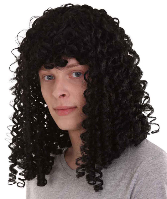 Wigs2you ハロウィンパーティ プレミアムメンズ H-2111 とても快適 カーリーロング コロニアルロックスターウィッグ