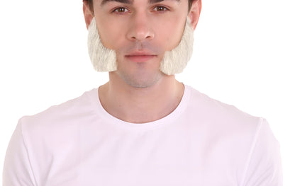 Wigs2you MU-036 メンズ向けマトンチョップ風ヒゲ | ホワイトコスプレ