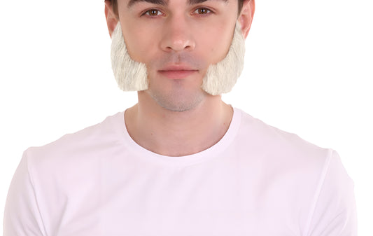 Wigs2you MU-036 メンズ向けマトンチョップ風ヒゲ | ホワイトコスプレ