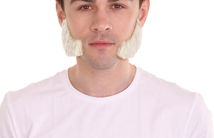 Wigs2you MU-036 メンズ向けマトンチョップ風ヒゲ | ホワイトコスプレ