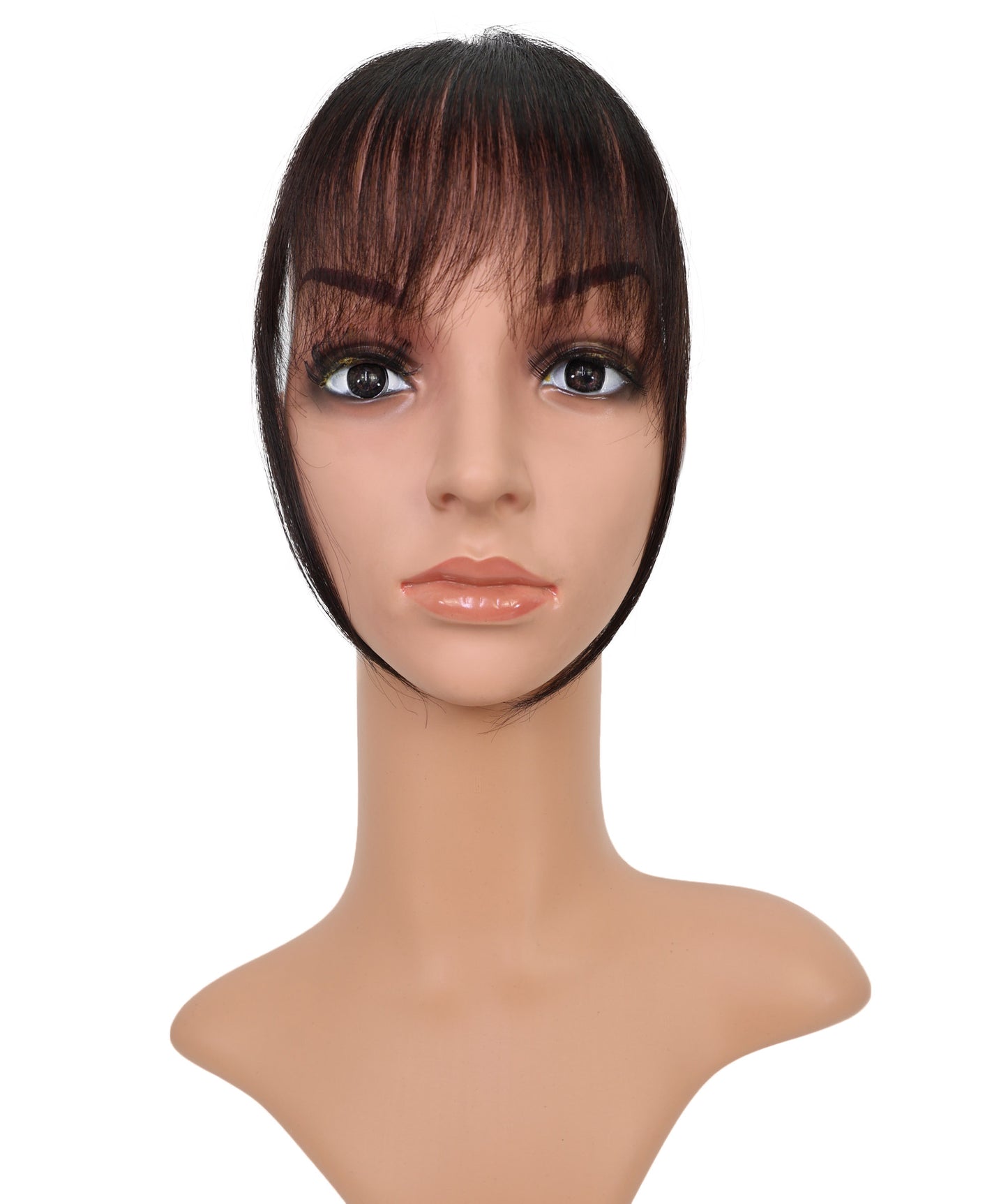 Wigs2you W-8473 女性用100％人毛部分ウィッグ – ナチュラル前髪ヘアピース 8インチ 軽量フリンジトップカバー