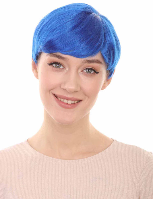 Wigs2you ハロウィンパーティープレミアム レディース H-592 コウノトリウィッグ ネオンブルー