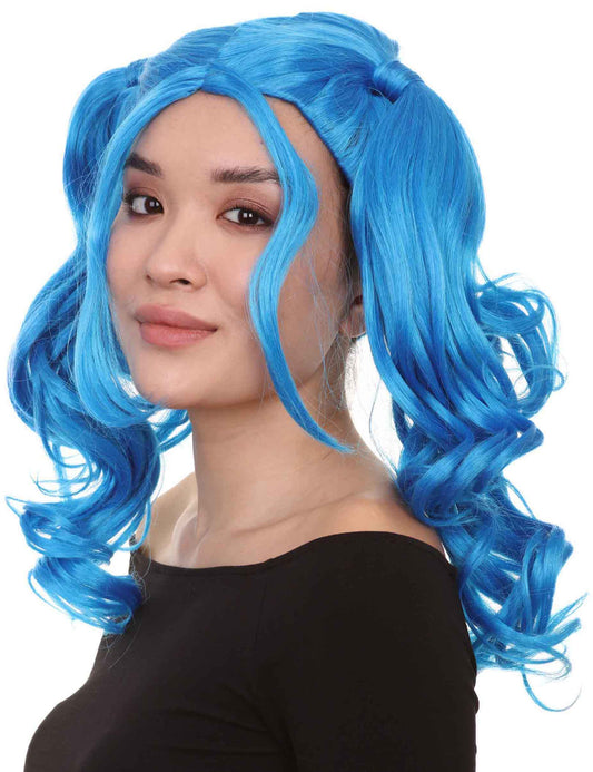 Wigs2you ハロウィンパーティー プレミアム レディース H-743 ドリー ピグテール ウィッグ ロイヤルブルー色