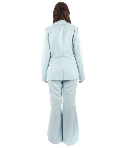 女性用 JCP-057 デラックス シンガー パーティー スーツ ライトブルー コスプレ コスチューム