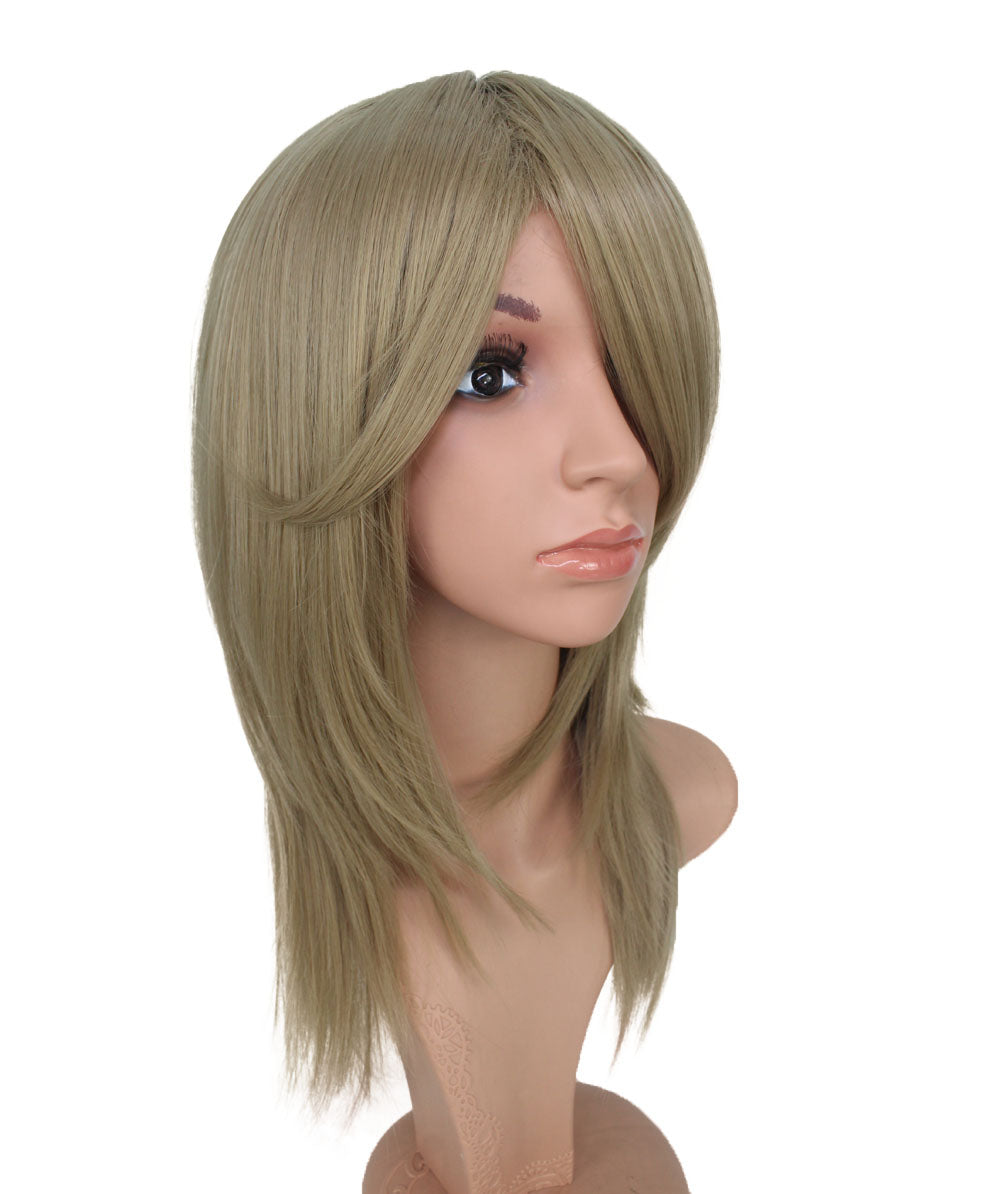 レディースファッション C-071 ロングストレート C-ワインレッド コスプレヒートスタイラブルウィッグ