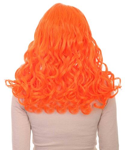 Wigs2you ハロウィンパーティー プレミアム レディース H-1114 とても快適なアリスウィッグ 鏡の国のアリス ネオンオレンジ