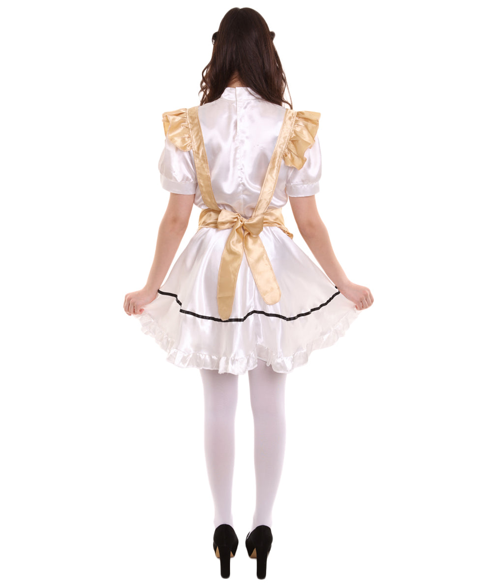 女性用 JCO-326_6 アニメ コスプレ フレンチメイド ファンシー ドレス ゴールド コスプレ コスチューム