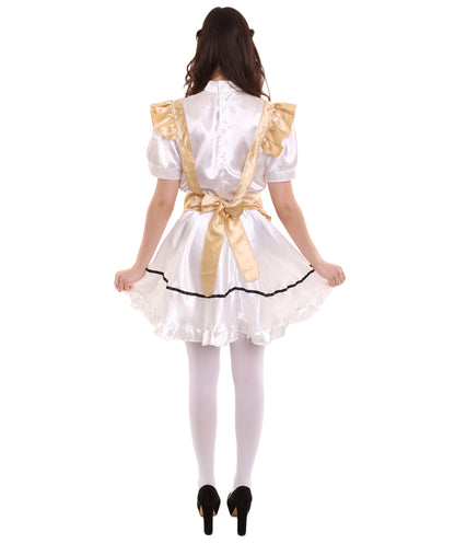 女性用 JCO-326_6 アニメ コスプレ フレンチメイド ファンシー ドレス ゴールド コスプレ コスチューム