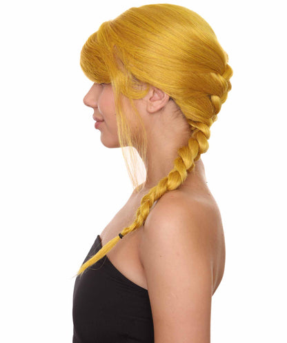 Wigs2you ハロウィン パーティー プレミアム レディース H-1181 快適なフィット感のゴールド編み込みウィッグ