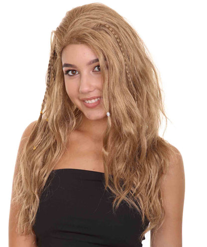 ハロウィンパーティープレミアム H-5242 女性用ストレートロングウィッグ ブラウン