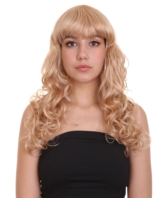 Wigs2you ハロウィンパーティー プレミアム レディース H-1019 着用しやすい ベラウィッグ ゴールデンブロンドカラー
