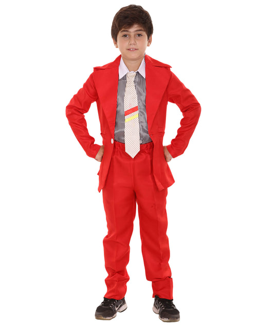 シンガー ボウイ JCP-028_4(Kids) コスプレコスチューム（子供用） レッド