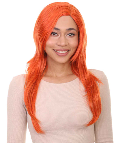 Wigs2you ハロウィンパーティー プレミアム レディース H-931 3レイヤーのパーティーガールウィッグ オレンジ色