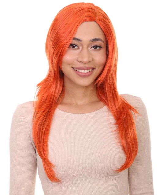 Wigs2you ハロウィンパーティー プレミアム レディース H-931 3レイヤーのパーティーガールウィッグ オレンジ色