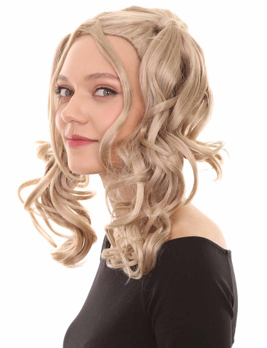 Wigs2you ハロウィン パーティー プレミアム レディース H-764 ドリー ピグテール ウィッグ ダークブロンド カラー