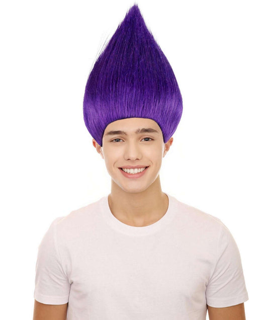 Wigs2you ハロウィン パーティー プレミアム メンズ H-623 トロールズ ウィッグ パープル色
